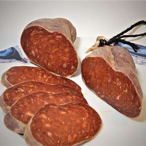 Preview: Sobrassada Iberica Extra 400g - Mallorca-Spezialität Preview: Sobrassada Teller