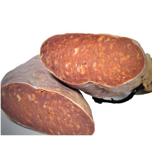 Preview: Sobrassada Iberica Extra 400g - Mallorca-Spezialität Preview: Sobrassada geschnitten