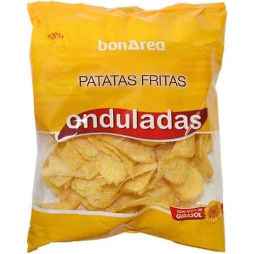 Geriffelt gewellte Spanische Chips Geriffelt gewellte Spanische Chips