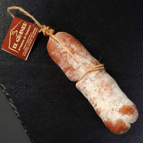 Preview: Sobrassada de Payés 400g - handgefertigte Bauern-Sobrassada - Mallorca Spezialität Preview: Sobrassada de Payés 400g - handgefertigte Bauern-Sobrassada - Mallorca Spezialität