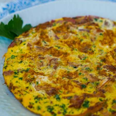 Spanisches Rezept Pfifferling-Omelette