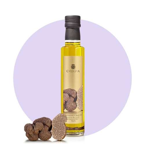 Preview: Aceite de oliva virgen extra Trufa 250ml - Virgin olive oil extra with truffles Preview: Virgin olive oil extra with black truffle of the brand La Chinata