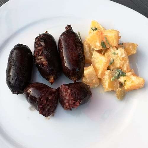 Preview: Morcilla 280g - Spanish black pudding with rice and onion Preview: Morcilla 280g - Spanish black pudding with rice and onion