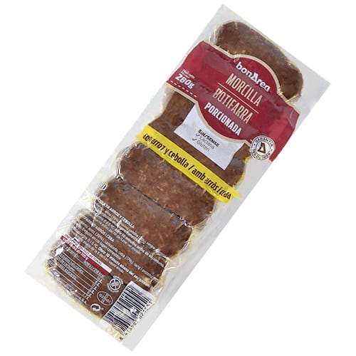 Preview: Morcilla 280g - Spanish black pudding with rice and onion Preview: Buy Spanish Morcilla black pudding
