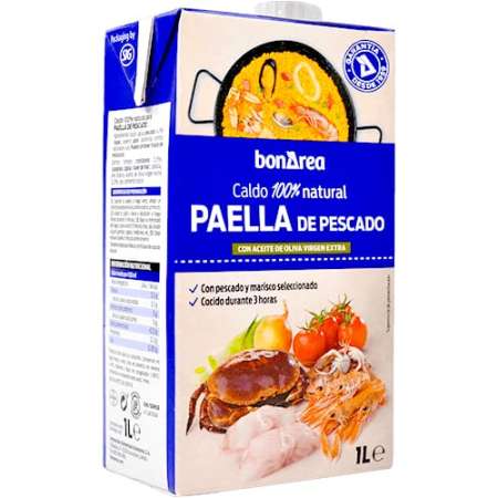 Broth for Spanish seafood and fish paella