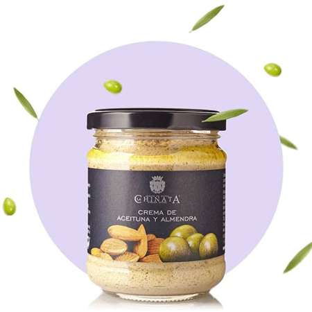 Paté green olives and almonds