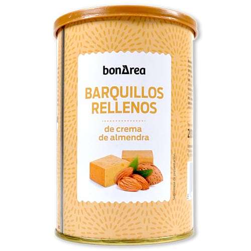 Barquillos rellenos de almendra 200g - waffle rolls filled with almond cream